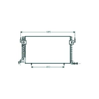 Condensatore per CITROEN BERLINGO dal 1996 al 2002 Codice OEM 6455Q9