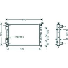 Radiatore acqua per FIAT STRADA dal 2003 al 2005
