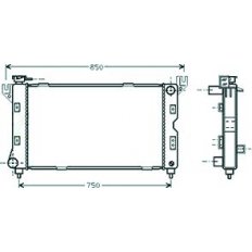 Radiatore acqua per CHRYSLER - DODGE VOYAGER dal 1996 al 2001