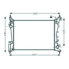 Radiatore acqua per OPEL CORSA D dal 2011 al 2014