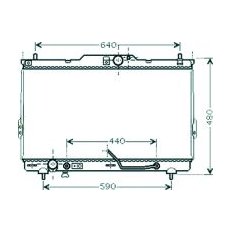 Radiatore acqua per HYUNDAI SANTA FE' dal 2000 al 2006