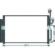 Condensatore per CHEVROLET - DAEWOO CAPTIVA dal 2006 al 2011