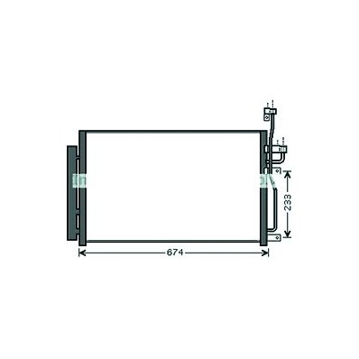 Condensatore per CHEVROLET - DAEWOO CAPTIVA dal 2006 al 2011 Codice OEM 20759647