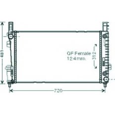 Radiatore acqua per MERCEDES-BENZ A W169 dal 2004 al 2008