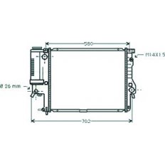 Radiatore acqua per BMW 5 E39 dal 1995 al 2000