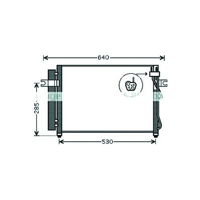 Condensatore per HYUNDAI GETZ dal 2002 al 2005 Codice OEM 97606-1C300