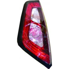 Fanale posteriore cornice interna rossa $portalampada a incastro per FIAT PUNTO dal 2009 al 2012 lato sinistro guidatore