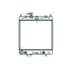 Radiatore acqua per NISSAN MICRA K11 dal 1992 al 1998