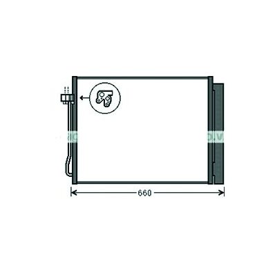 Condensatore per BMW X5 E70 dal 2007 al 2010 Codice OEM 64509239992