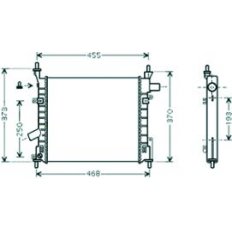 Radiatore acqua per FORD KA dal 1996 al 2008