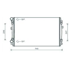 Radiatore acqua per SEAT LEON FR dal 2013