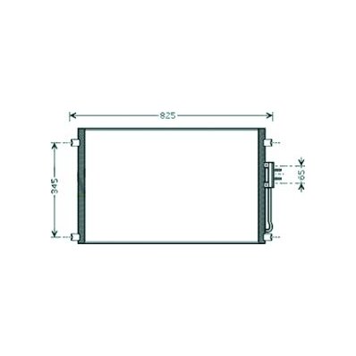 Condensatore per CHRYSLER - DODGE VOYAGER dal 2001 al 2004 Codice OEM K04809227AD