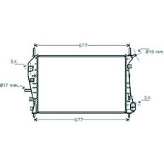 Radiatore acqua per FORD MONDEO dal 2000 al 2003