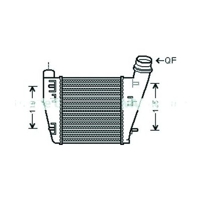 Intercooler per RENAULT TWINGO dal 2007 al 2011 Codice OEM 8200369311