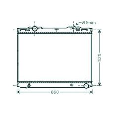 Radiatore acqua per KIA SORENTO dal 2002 al 2006