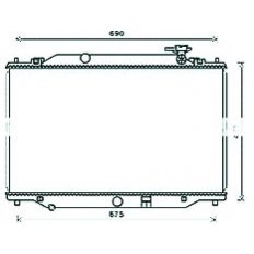 Radiatore acqua per MAZDA CX-5 dal 2011 al 2016