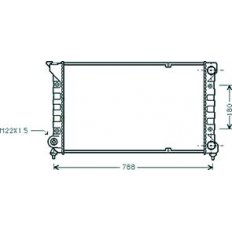 Radiatore acqua per VOLKSWAGEN PASSAT dal 1988 al 1993
