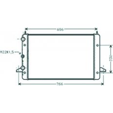 Radiatore acqua per FORD GALAXY dal 1995 al 2000