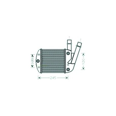 Intercooler per FIAT PANDA dal 2003 al 2011 Codice OEM 46823259