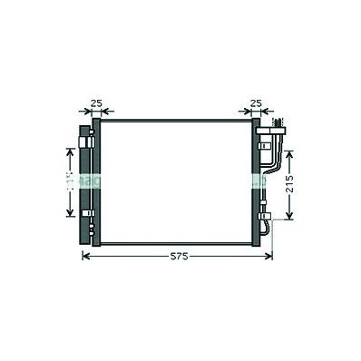 Condensatore per HYUNDAI i30 dal 2007 al 2012 Codice OEM 97606-2L600