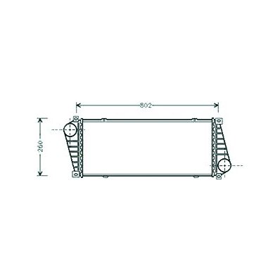 Intercooler per MERCEDES-BENZ SPRINTER dal 1995 al 1999 Codice OEM 2D0145805