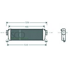 Intercooler per MERCEDES-BENZ A W168 dal 1997 al 2001