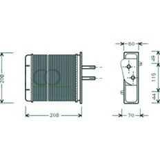 Scambiatore di calore per FIAT PUNTO dal 1993 al 1999