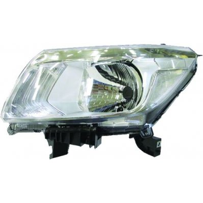 Proiettore parabola cromata per NISSAN NAVARA dal 2015 lato sinistro guidatore Codice OEM 26060-4KHOB