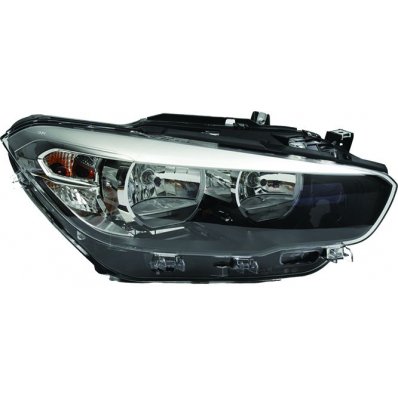 Proiettore nero led per BMW 1 F20 dal 2015 lato destro passeggero Codice OEM 63117358392