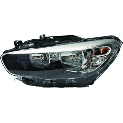 Proiettore nero led per BMW 1 F20 dal 2015 lato sinistro guidatore Codice OEM 63117358391