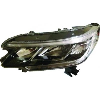 Proiettore nero led per HONDA CR-V dal 2015 al 2018 lato sinistro guidatore Codice OEM 33150T1GG71