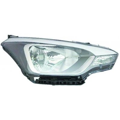 Proiettore 3 porte nero per HYUNDAI i20 dal 2014 lato destro passeggero Codice OEM 92102C8100