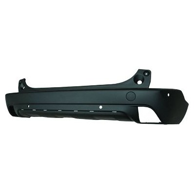 Paraurto posteriore nero con fori modanatura e fori sensore per PEUGEOT 2008 dal 2016 al 2019 Codice OEM 1610116280