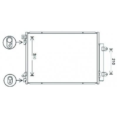 Condensatore per SUZUKI S-CROSS dal 2013 al 2016 Codice OEM 9531062M10