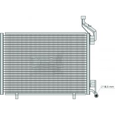 Condensatore per FORD FIESTA MK VI dal 2012 al 2017