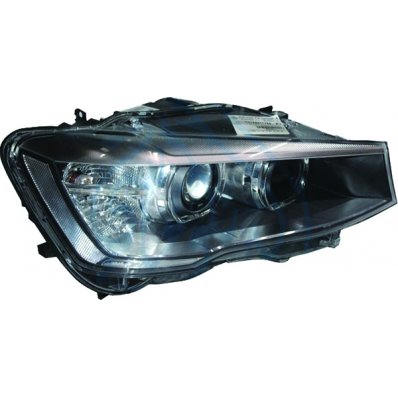 Proiettore xenon adattivo led nero Marelli per BMW X4 F26 dal 2014 al 2018 lato destro passeggero Codice OEM 63117401138