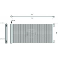 Condensatore per RENAULT TRAFIC dal 2014