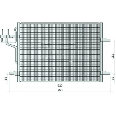 Condensatore per FORD KUGA dal 2008 al 2012 Codice OEM 1522067