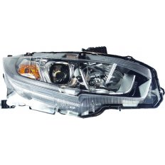 Proiettore cromato led per HONDA CIVIC dal 2017 lato destro passeggero