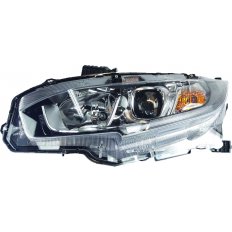 Proiettore cromato led per HONDA CIVIC dal 2017 lato sinistro guidatore