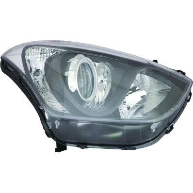 Proiettore nero DRL per HYUNDAI i30 dal 2012 al 2016 lato destro passeggero Codice OEM 92102A6040