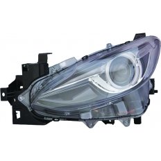 Proiettore xenon nero led per MAZDA 3 dal 2013 al 2016 lato sinistro guidatore