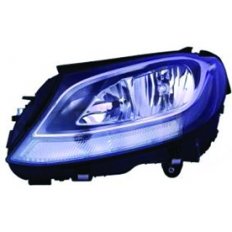 Proiettore nero led per MERCEDES-BENZ C W205 dal 2018 lato sinistro guidatore