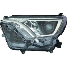 Proiettore nero led con drl per TOYOTA RAV 4 dal 2016 al 2018 lato sinistro guidatore