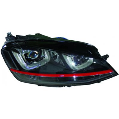 Proiettore xenon nero led adattivo per VOLKSWAGEN GOLF  VII dal 2012 al 2016 lato destro passeggero Codice OEM 5G1941754A