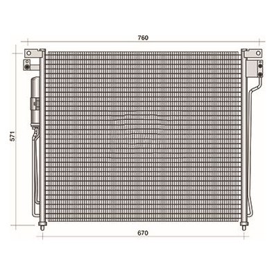 Condensatore per NISSAN NAVARA dal 2005 al 2010 Codice OEM 92100EB410