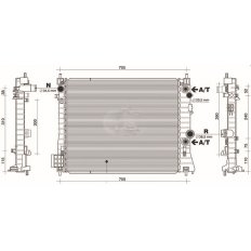 Radiatore acqua per CHEVROLET - DAEWOO TRAX dal 2012