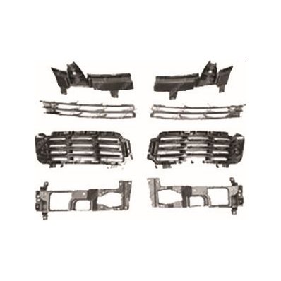 Kit griglie paraurto anteriore 8 pezzi per LAND ROVER RANGE ROVER dal 2012 al 2017