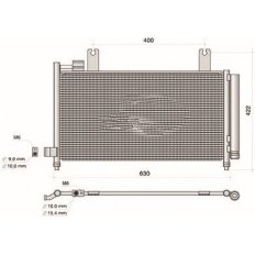 Condensatore per FIAT SEDICI dal 2006 al 2009