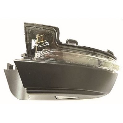 Lucciola retrovisore base inferiore nera e luce di cortesia per SKODA OCTAVIA dal 2012 al 2017 lato sinistro guidatore Codice OEM 5E0949101